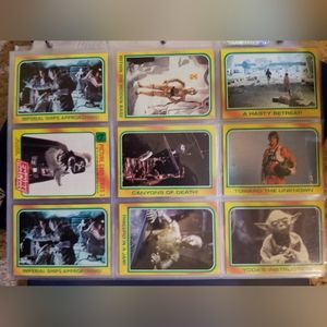 Vintage Star Wars Empire Strikes Back trading cards lot